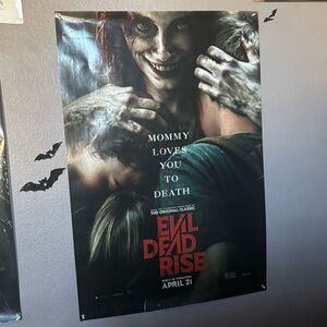 Evil Dead Rise 2023 Movie Theatre Horror Poster
